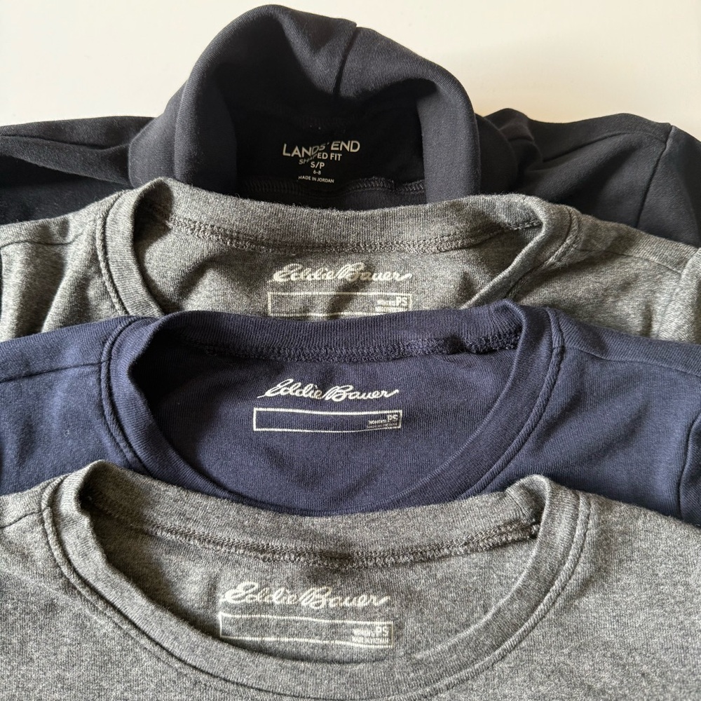 Lot of PETITE SMALL Eddie Bauer Lands End ladies shirts